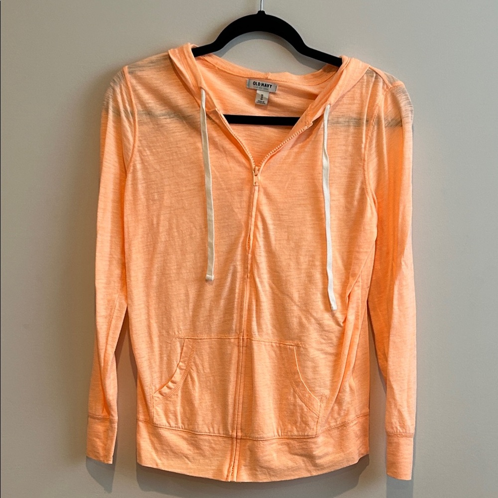 Old Navy Women's Peach Zip-Up Hoodie